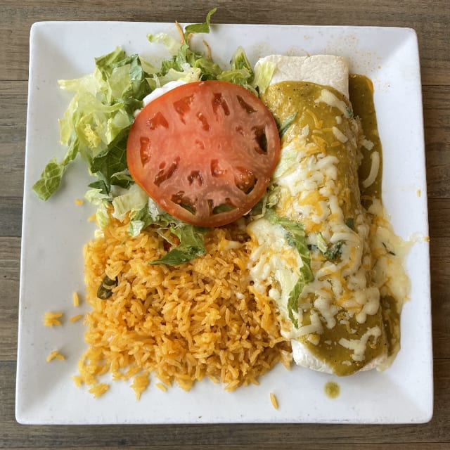 Lunch Burrito Verde.