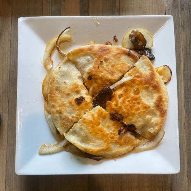 Mushroom Quesadilla.